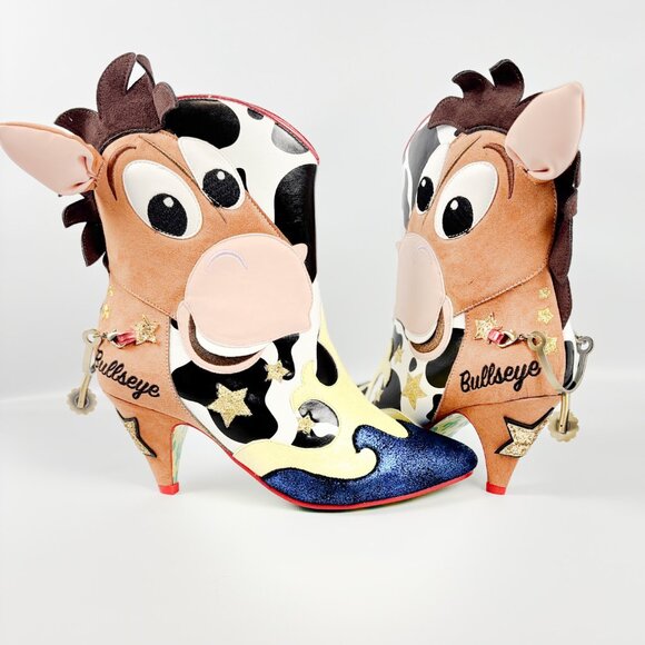Irregular Choice Trusty Steed Pony Character Heels Brown Multi Size 39 - Picture 1 of 7